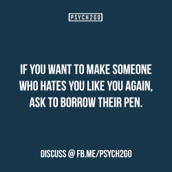 spitefulsquizzel:  psych2go:  If you like this post, check out psych2go.  So you can stab them with it