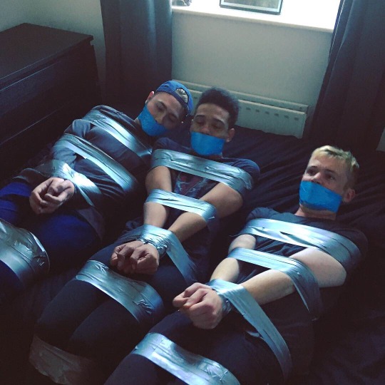 englishkinks:      I seem to enjoy having multiple guys tied and gagged…  