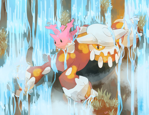 pinkgermy: Day 17 and 18: fav steel and water pokemon In reality I prefer Sharpedo but I wanted to d