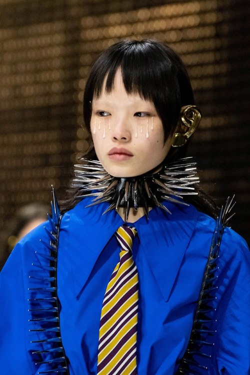 luxuryfashionweek:Model: Xie ChaoyuDesigner: Gucci (Fall 2019 ready-to-wear)Where: Milan Fashion Wee