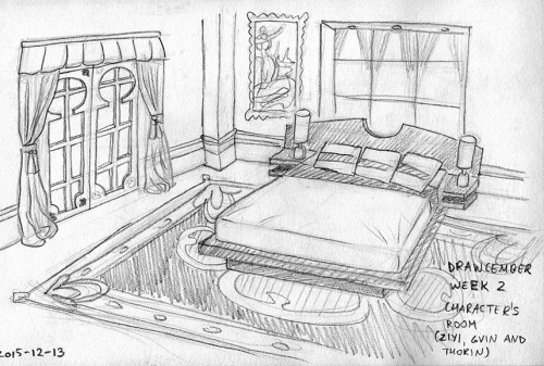 Charcater’s room for the second week of the Character Drawcember challenge.This is a part of Ziyi’s 