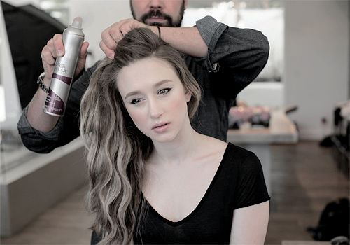 laina:  breathtakingqueens:Taissa Farmiga BTS of JustJared Spotlight (April 2015)