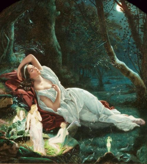 Titania Sleeping in the Moonlight, John Simmons