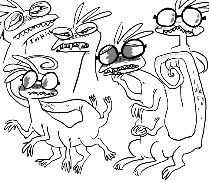 princelypaws:  i had to count how many legs i ddrew him w/like 5 times to make sure