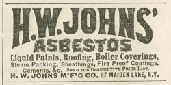 weirdvintage:  Asbestos for sale!  1879 (via Vintage America flickr) 