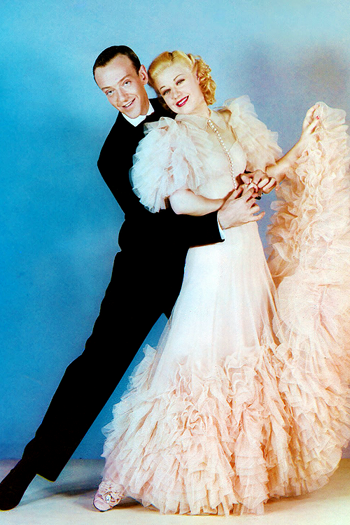 gingerrogerss:Fred Astaire and Ginger Rogers in a publicity still for the film Swing Time (1936)