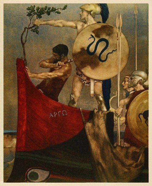 chrysaoraelectrum:The Argonauts as depicted by Scottish illustrator William Russell Flint (1880-1969