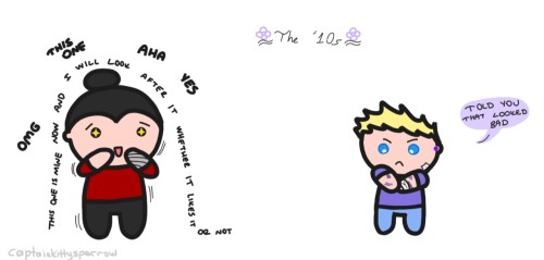 captainkittysparrow: wanted to doodle because; @captn-sara-holmes : “ Headcanon that Clin