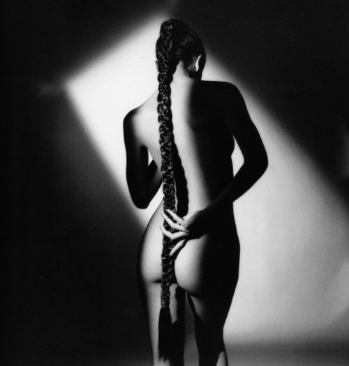 Jeanloup Sieff aka Jean Loup Sieff (French-Polish, 1933-2000, b. Paris, France) - Natte, Back is Bea