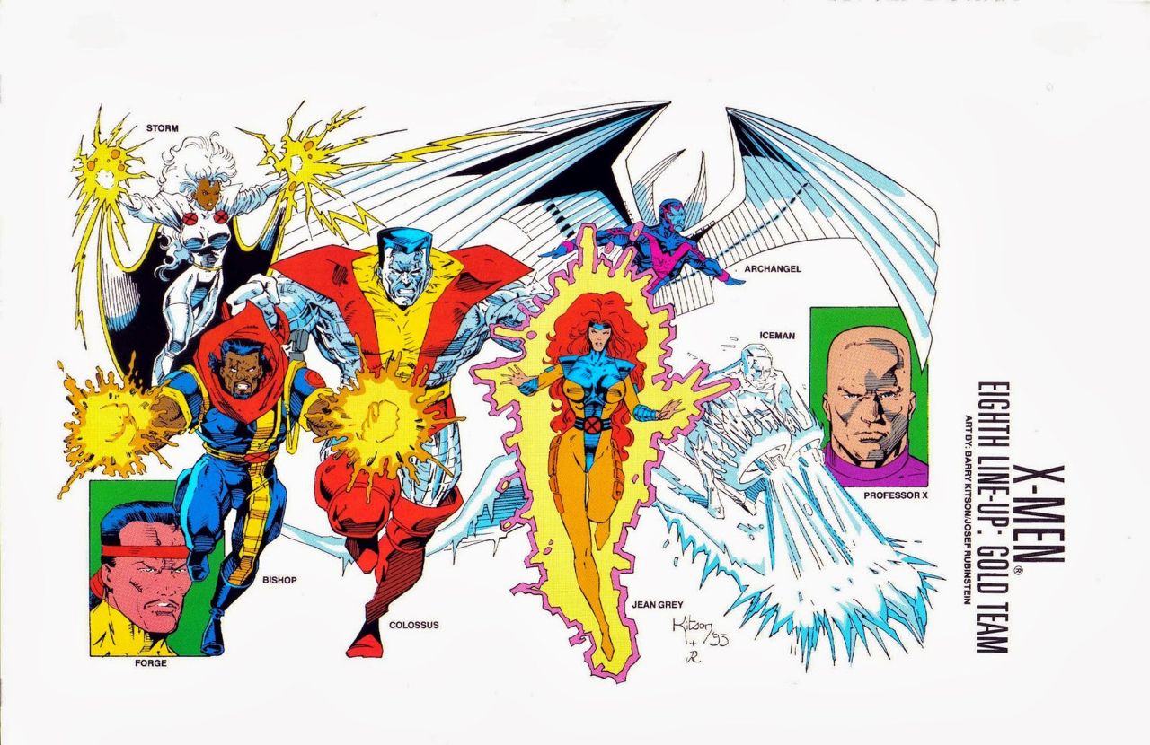 ungoliantschilde:  the X-Men Line-Ups (from the Marvel Universe Handbook) the First