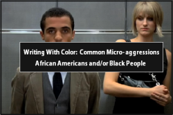 writingwithcolor:  Common Micro-aggressions: African Americans and/orBlack People  Anonymous said: What are some common micro-aggressions that a black american will regularly have to deal with?  Behold this masterpost of common micro-aggressions towards