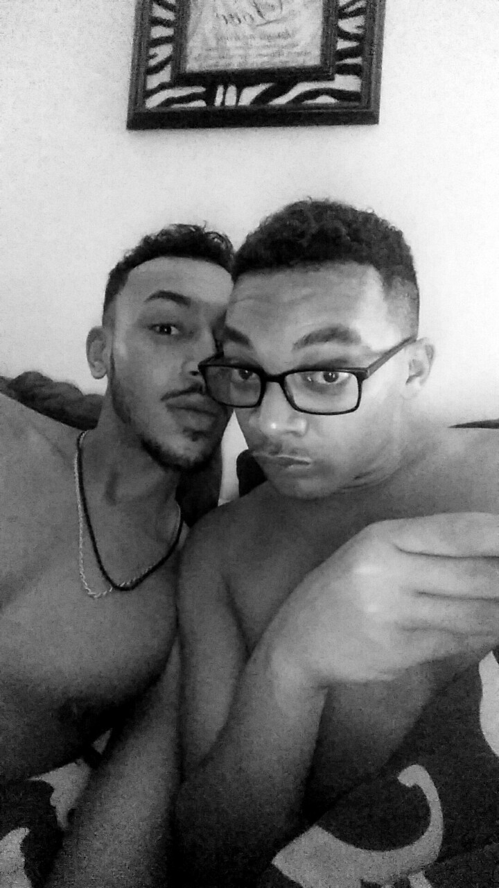 goldengae:  @mp7787 &amp; I having some fun   Ugh 🙌🏽🙌🏽🙌🏽🙌🏽🍆