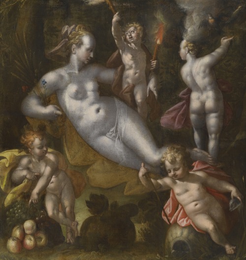 The Four Elements by a follower of Bartholomeus Sprangeroil on panelprivate collection