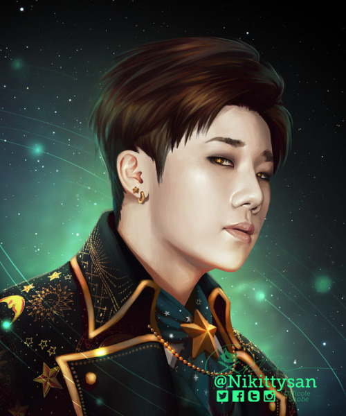 #sunggyu #speedpaint a digital remake of my 23rd #inktober this year ^^ ∞ #infinite #김성규 #인피니트