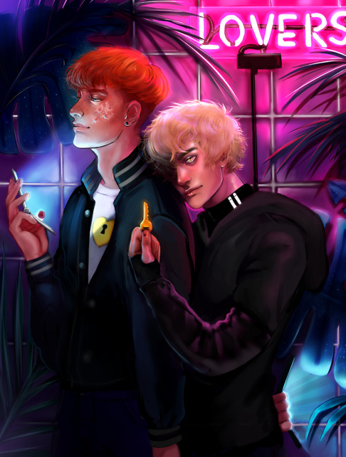 bloodwrit:My two pieces that I did for the AFTG tarot zine I took part in! this was a great first zi