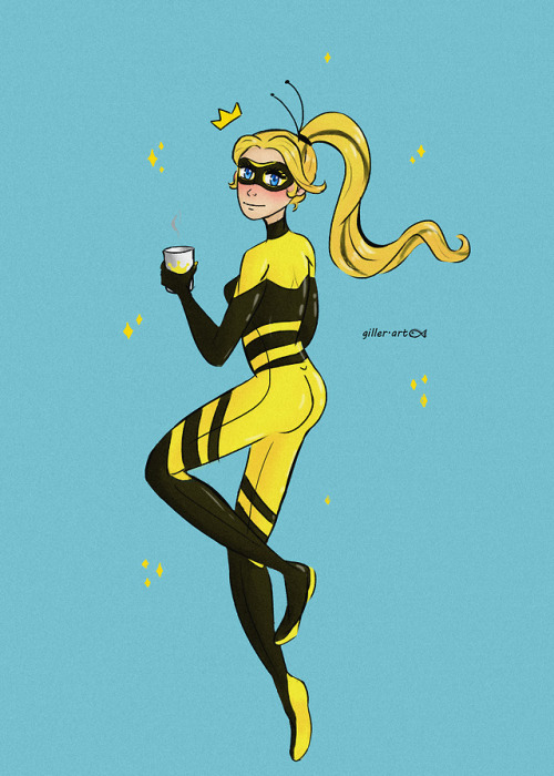 Queen Bee getting coffee 