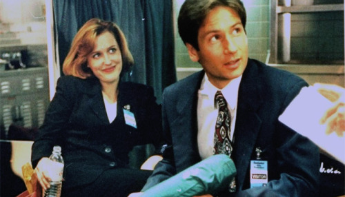 littlesunflowerseed:scully1964: x files / on set I can´t believe how far we´ve come