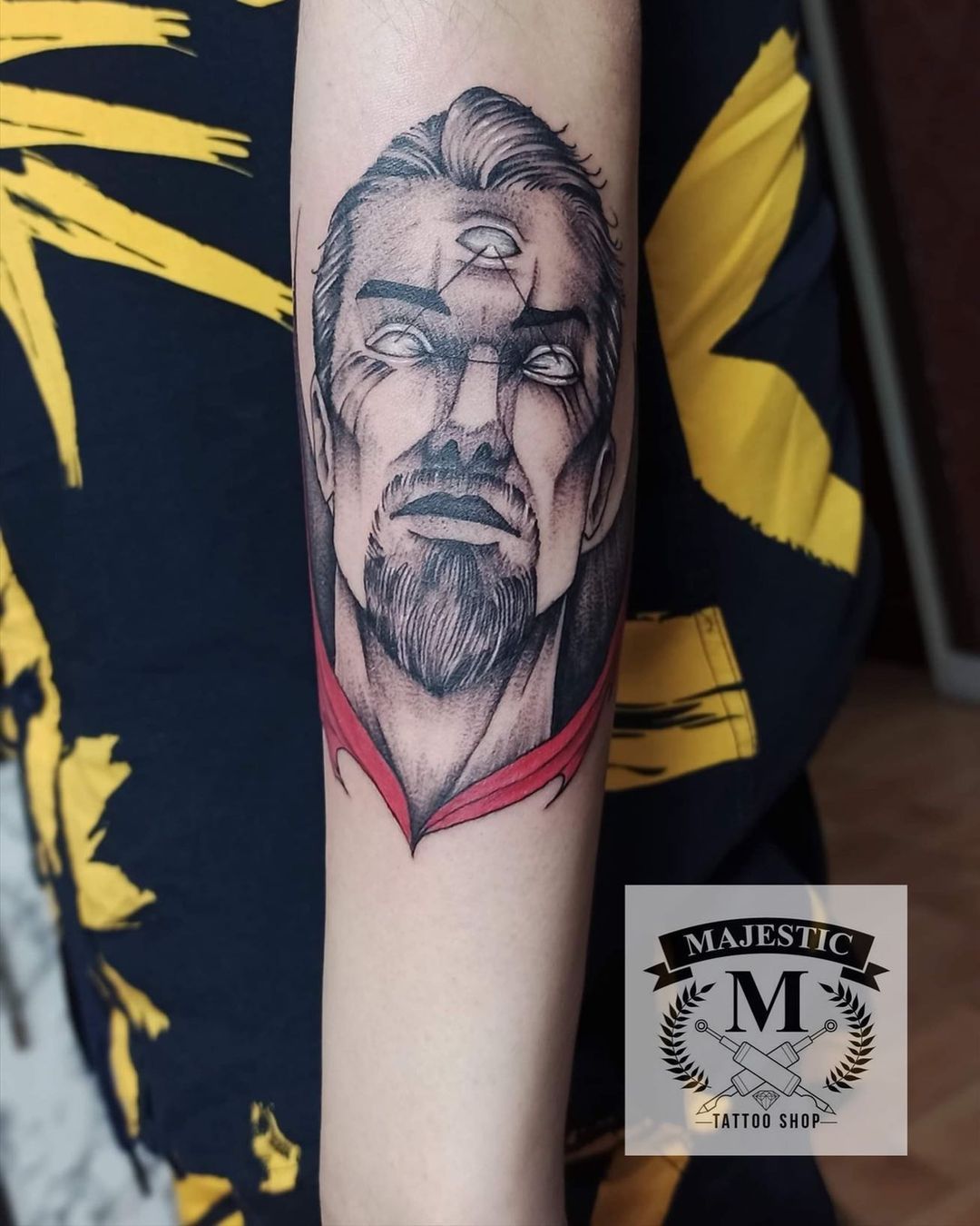 Hi guys Miami based Tattoo artist here Did this Dr Strange a while ago  and never posted it Hope you like it enjoy the piece is healed my ig is  horizondweller if