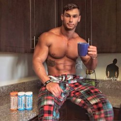 Talesofthealpha:  My Morning Coffee And My Morning Fuck, Both Ready At The Same Time.