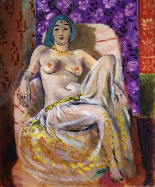 artist-matisse: Seated Odalisque, 1922, Henri MatisseMedium: oil,canvas