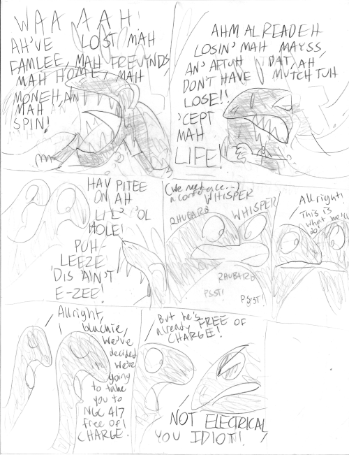 OLD ART- THE GALACTIC CITY - PART 10More of the comic I sketched in middle school that first introdu