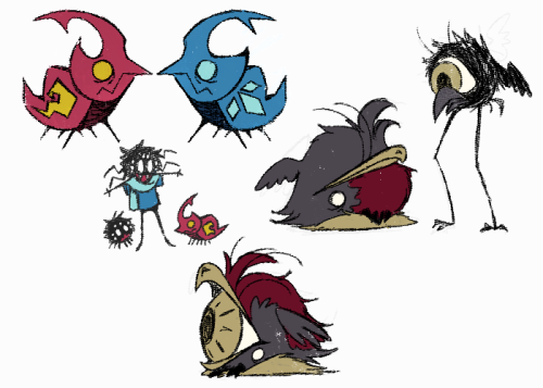 kelocitta:Just playing around with mob concepts for fun. Kelpie, Thermal (stone) beetles, Tallbird C
