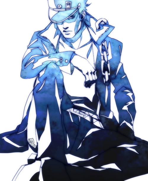 arlmuffin: I was so lazy at drawing Dio so Jotaro came out better. Reference models used.