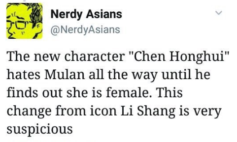 the-real-eye-to-see:  Now say Mulan is gonna be white