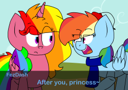 askrainbowmelodyandfezdash: Melody has picked