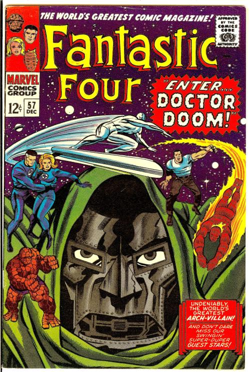 Fantastic Four # 57 , December 1966 , Marvel ComicsOn the cover : Mister Fantastic [ Reed Richards ]