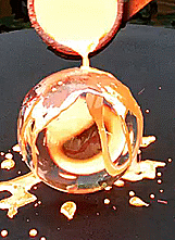 zef-stims: Molten copper poured over a crystal ball! Im obsessed with these molten