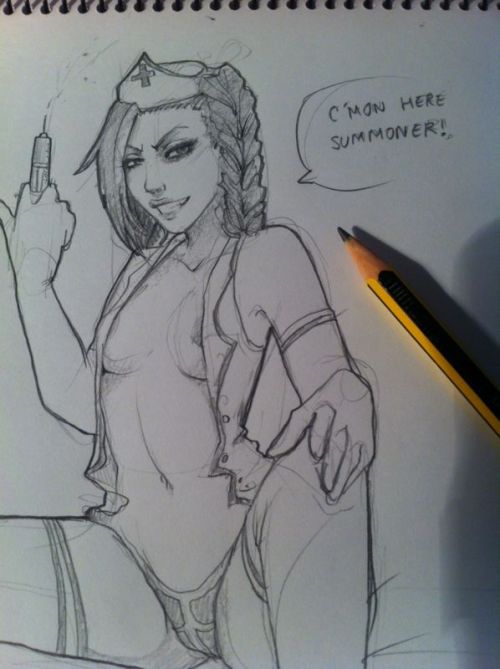 Quick sketch of Nurse Jinx