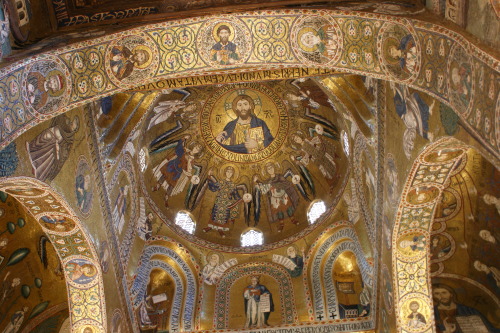 mattsutton13:Interior of the Capella Palatina, commissioned by Roger II of Sicily in 1132, following