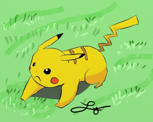 randomsketchesbypib:Pikachu - sketch of the day