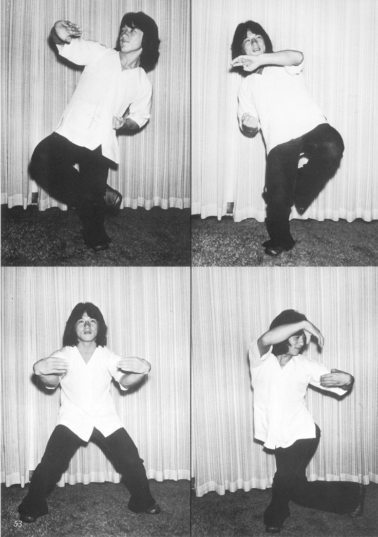 gutsanduppercuts:  Jackie Chan showing off his Eight Drunk Gods in the early 80’s.