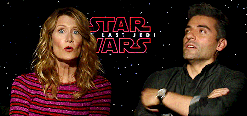 poesddameron: Oscar Isaac &amp; Laura Dern: The Last Jedi stars reveal their most prized Star Wars p