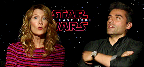 poesddameron: Oscar Isaac & Laura Dern: The Last Jedi stars reveal their most prized Star Wars p