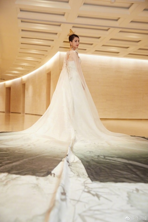 Celebrities in hanfu-inspired dresses from Heaven Gaia