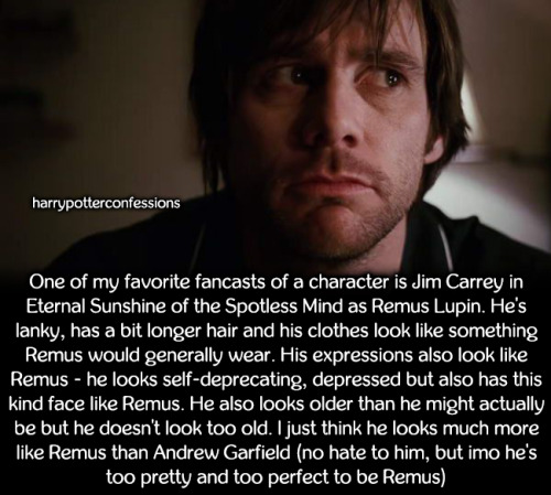 One of my favorite fancasts of a character is Jim Carrey in Eternal Sunshine of the Spotless Mind as