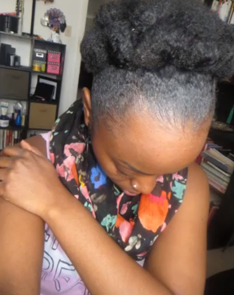 youngblackandvegan:natural hair updo perfection
