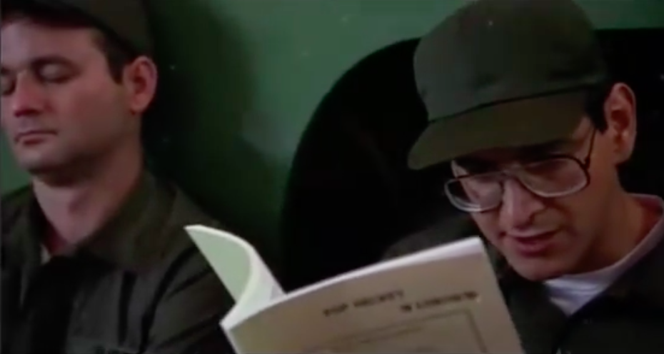 yaoiputin: fangirling over a young Harold Ramis in Stripes (1981) with @egonic 