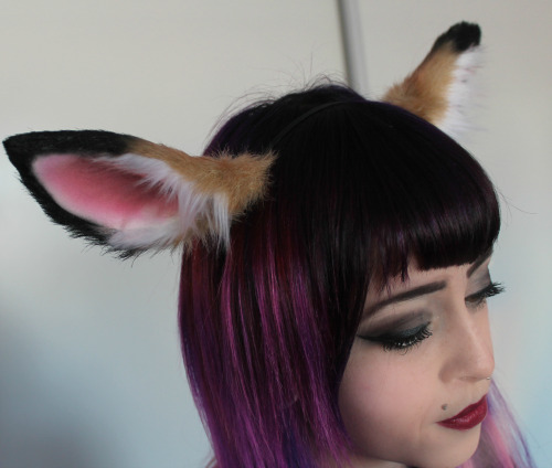 kittensplaypenshop:  Here are the deer ears I made on Jessica for scale :3 Fully pose-able!  