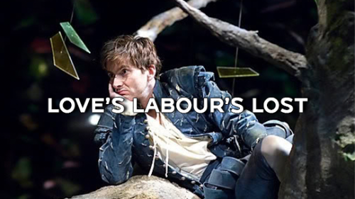 a photo of david tennant as berowne in love's labour's lost (2008)
