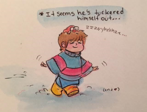 Tiny Pap Meets “giant” Frisk! :) For Friday’s Fluff! 