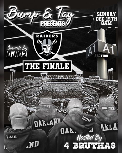 Raiders Finale Today! 8am SECTION A1&hellip; #BumpnTay (@b_ump @MyNameIsBennet) • • • Graphics By @D