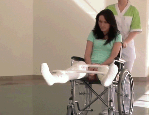 Sex Sexy female patient gets two LLC, with wheelchair pictures