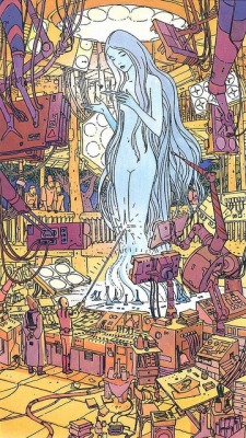 churchofgold:  Art by Moebius  http://youtu.be/euqYPuEYmaM