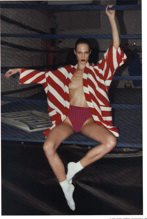 Aymeline Valade, The gymnast, i-D magazine issue no. 319 summer 2012Photography: Cedric BuchetStylin