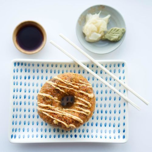 We give you… The #SushiDonut. #NationalDonutDay #sushi #donut # #