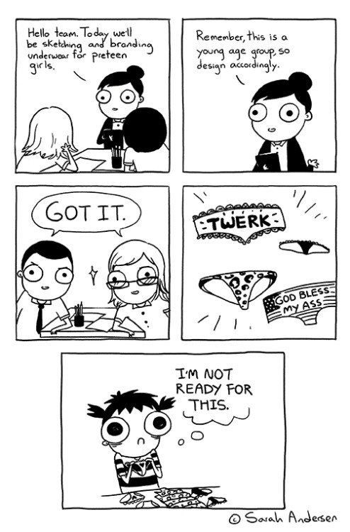 sarahseeandersen:  My preteen years were tough. Unfortunately, the sudden change in my underwear options only made it worse.